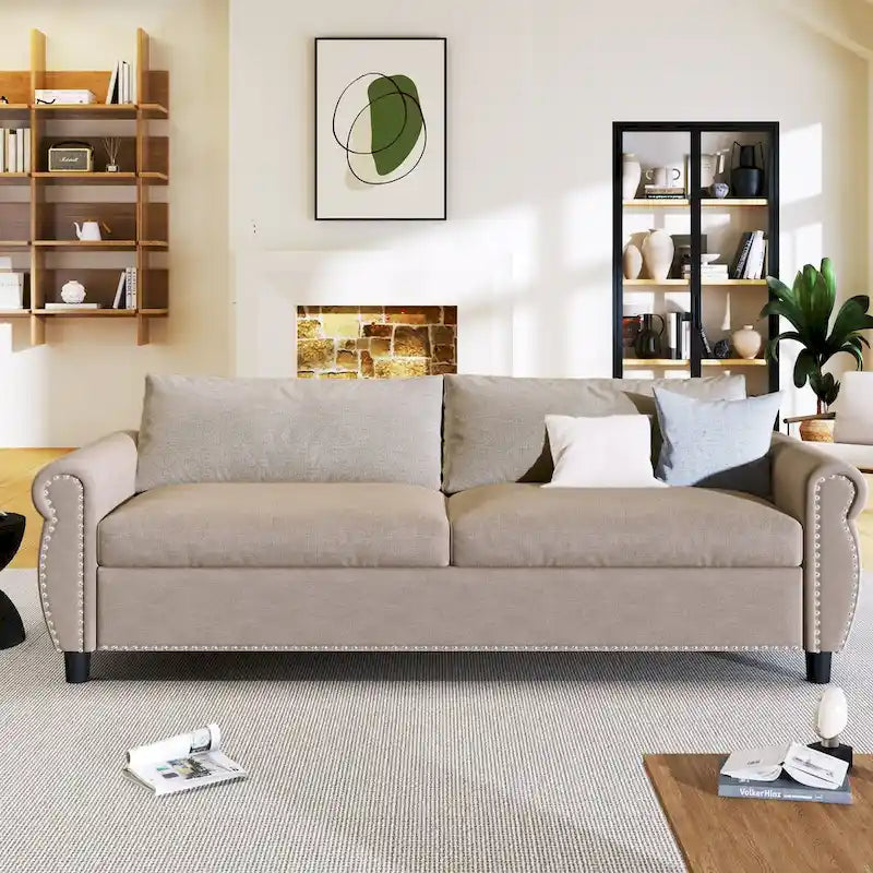 2-in-1 Sofa Bed Sleeper with Large Memory Mattress