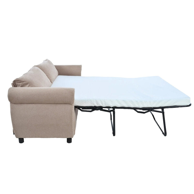 2-in-1 Sofa Bed Sleeper with Large Memory Mattress