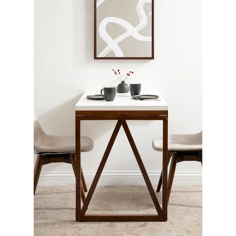 Wood Wall-Mounted Folding Table - 24x33x31