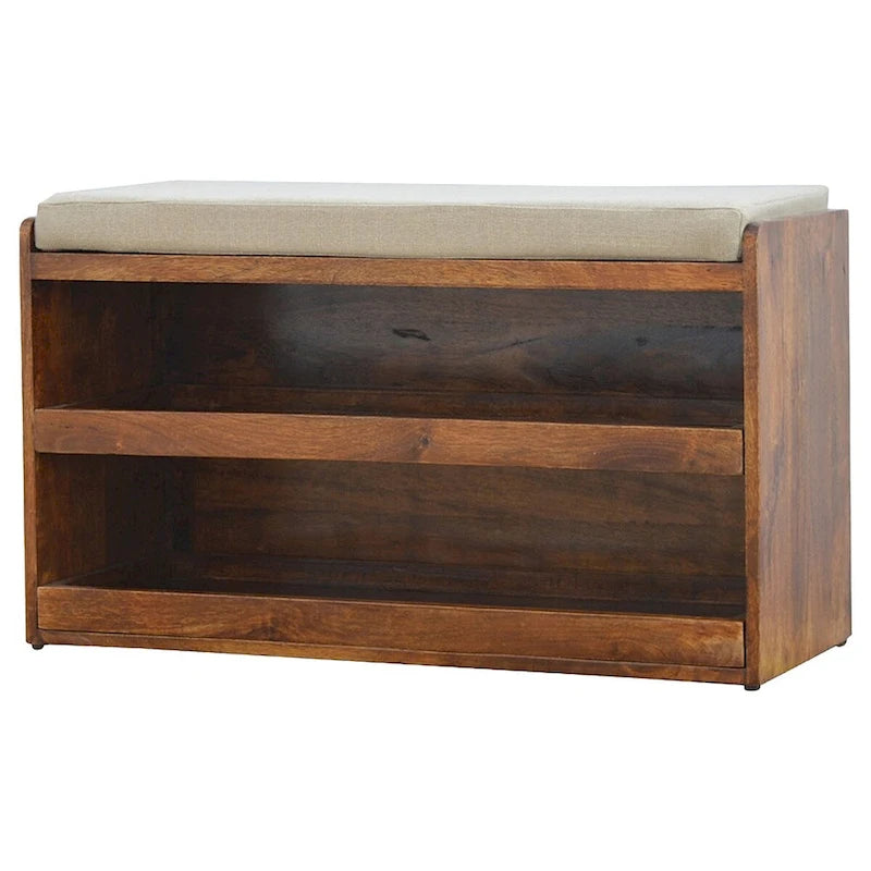 Pull Out Shoe Storage Bench