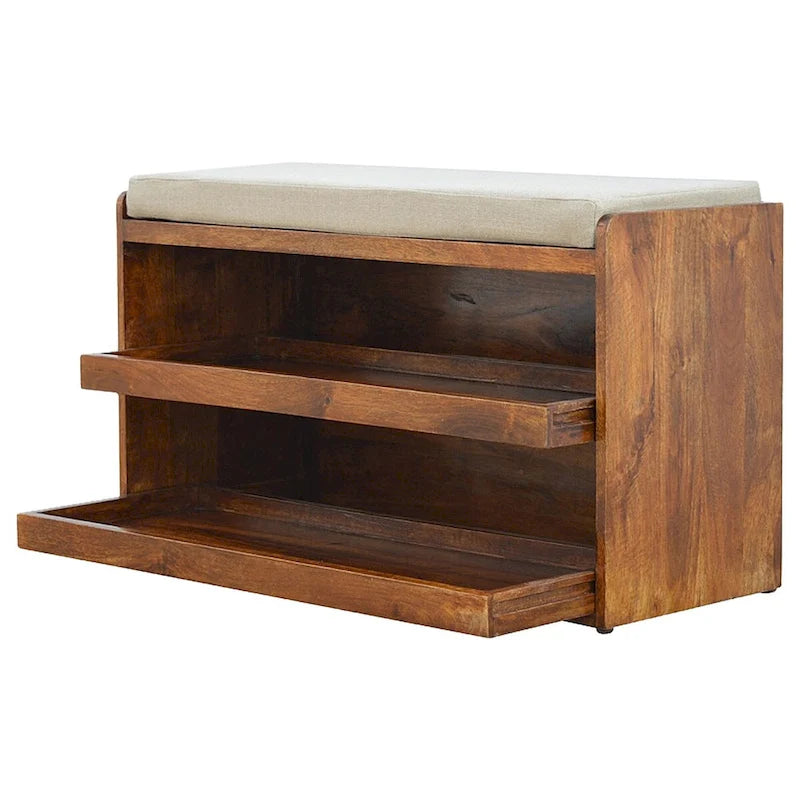 Pull Out Shoe Storage Bench