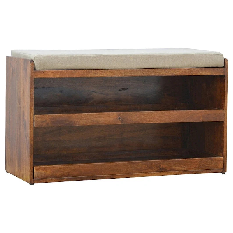 Pull Out Shoe Storage Bench