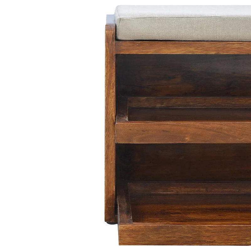 Pull Out Shoe Storage Bench