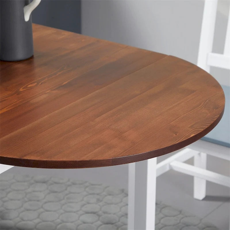 Solid Wood Drop Leaf Folding Dining Table