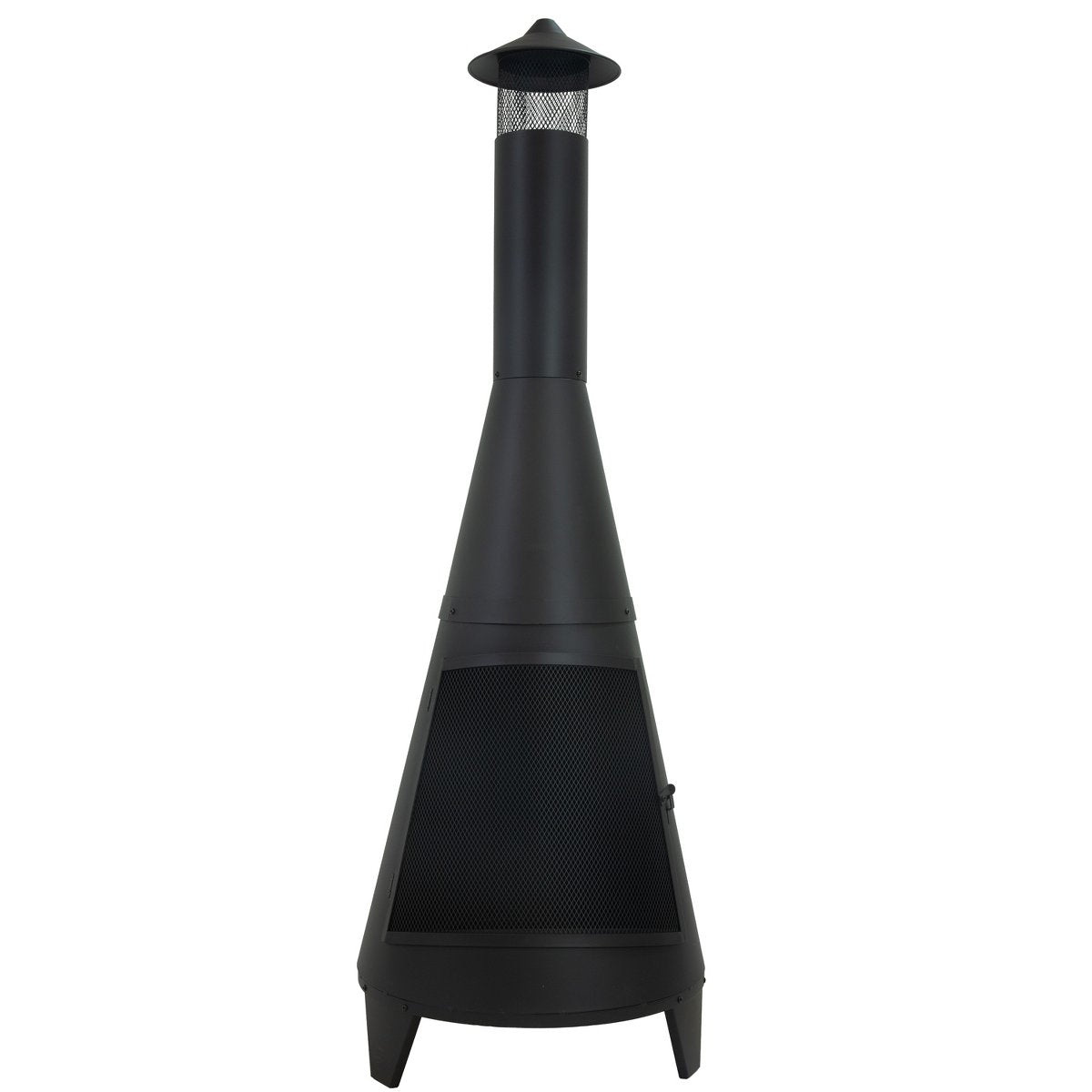 Sunnydaze Outdoor Backyard Large Freestanding Oxidized Steel Wood-Burning Fire Pit Chiminea 70