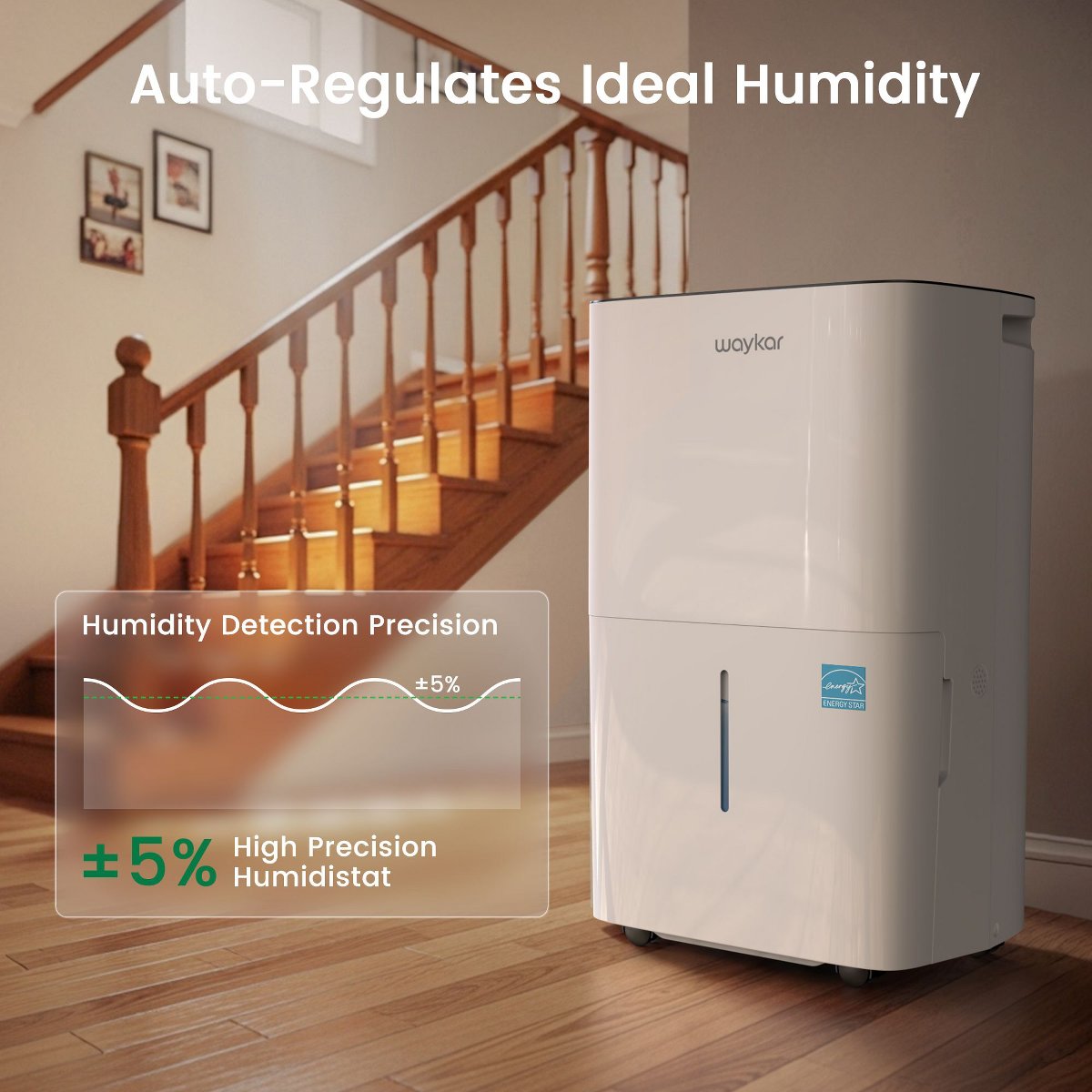 150 pt. 7,000 sq. ft. Energy Star High Humidity Dehumidifier in White with Bucket and Pump for Bedroom, Basement