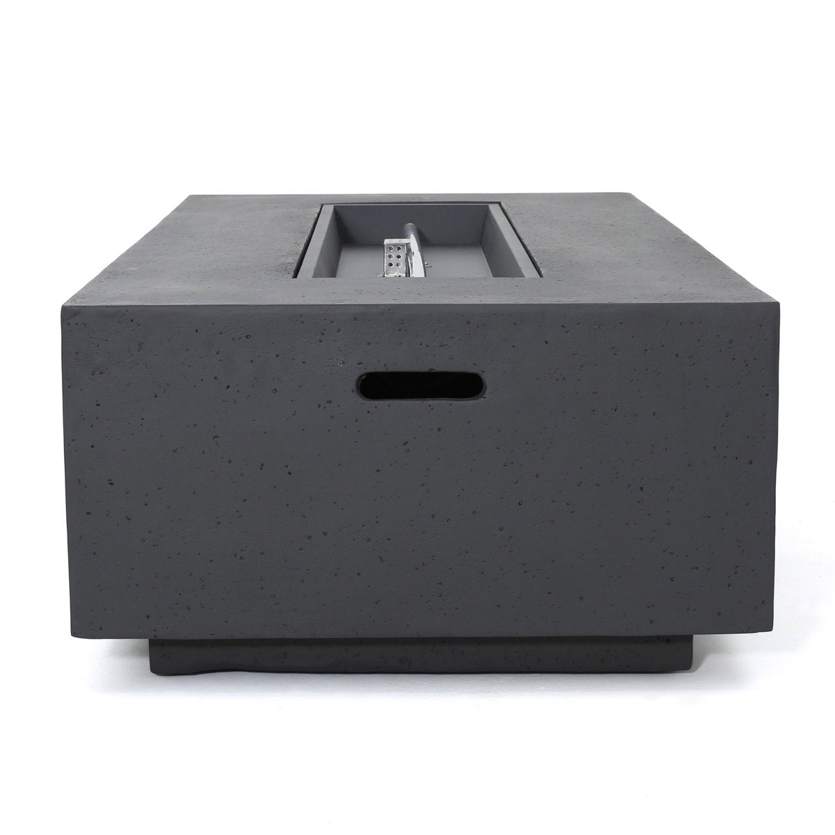 Hearth Outdoor 50,000 BTU Lightweight Concrete Rectangular Fire Pit Table