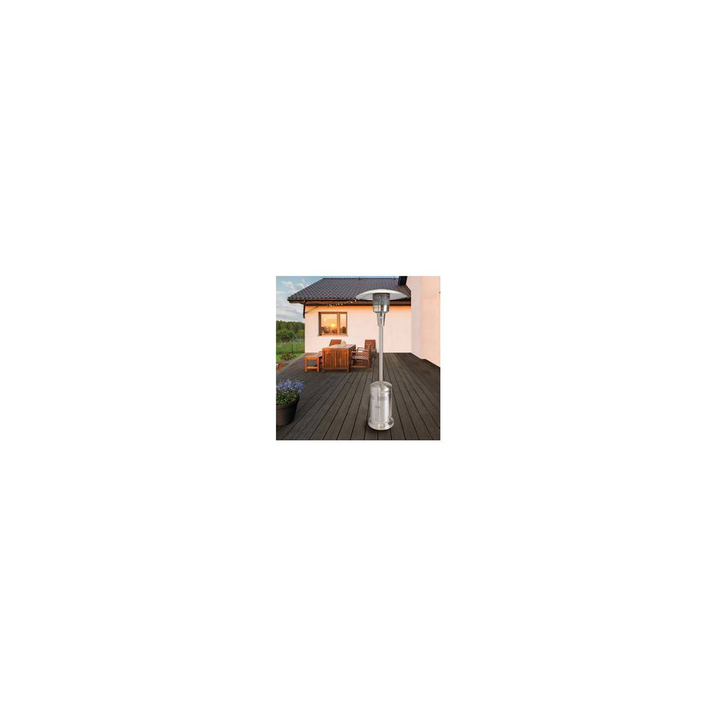 Stainless Steel Propane Heater: 47,000 BTU, 3 Settings, Portable with Adjustable Thermostat