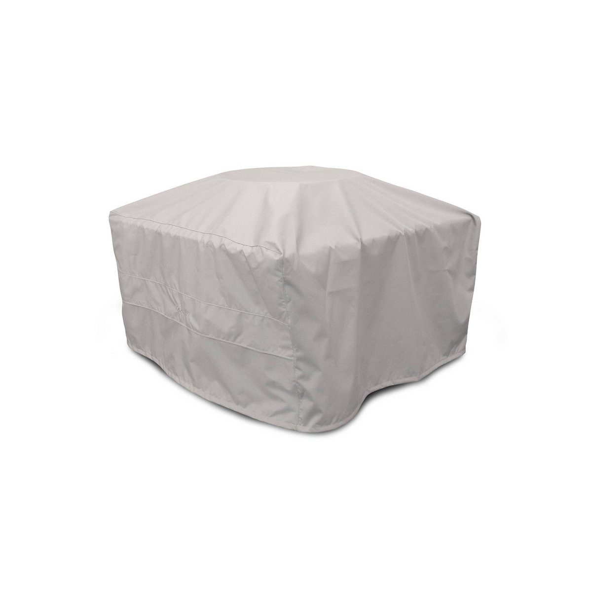 42 Fire Pit Table: Square White, Stainless Steel Burner, Weatherproof & UV-Resistant