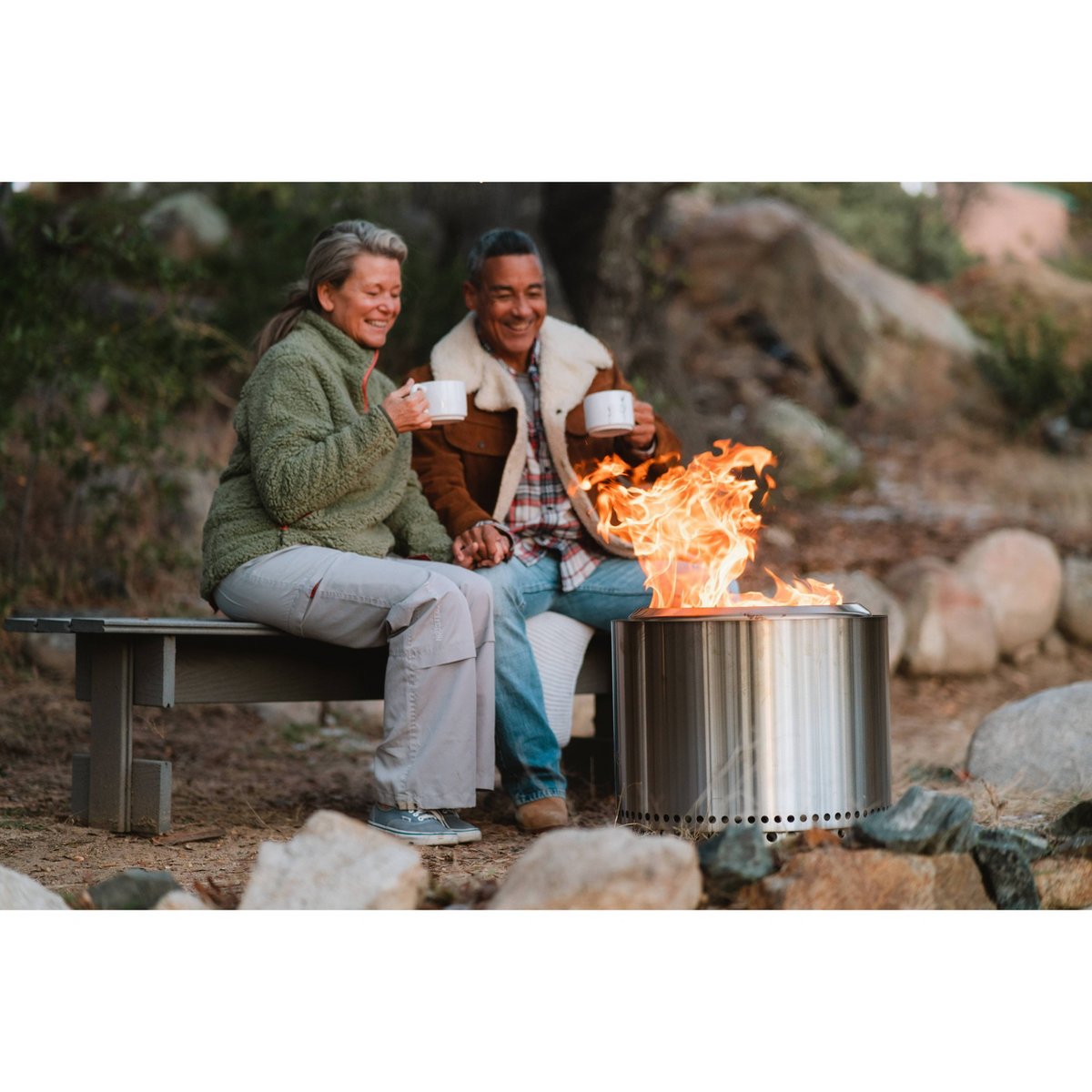 Bonfire 2.0 Outdoor Fire Pit Stainless Steel: Smokeless & Portable, No Assembly Required