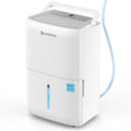 150-Pint Energy Star Most Efficient Quiet Dehumidifier with Bucket and Built-in Pump for Bedroom and Basement