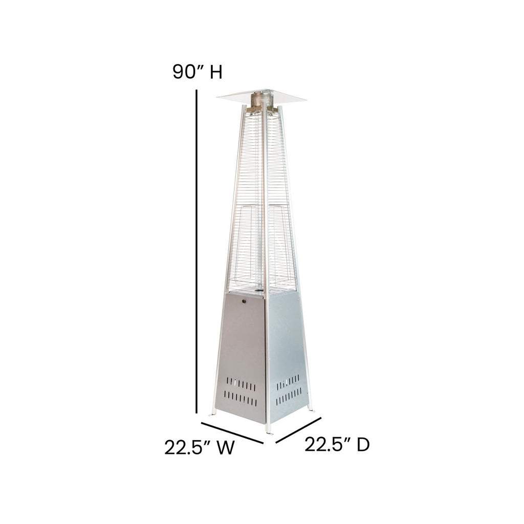 Outdoor Patio Heater 7.5 Feet Round Steel Patio Heater 42,000 BTU's