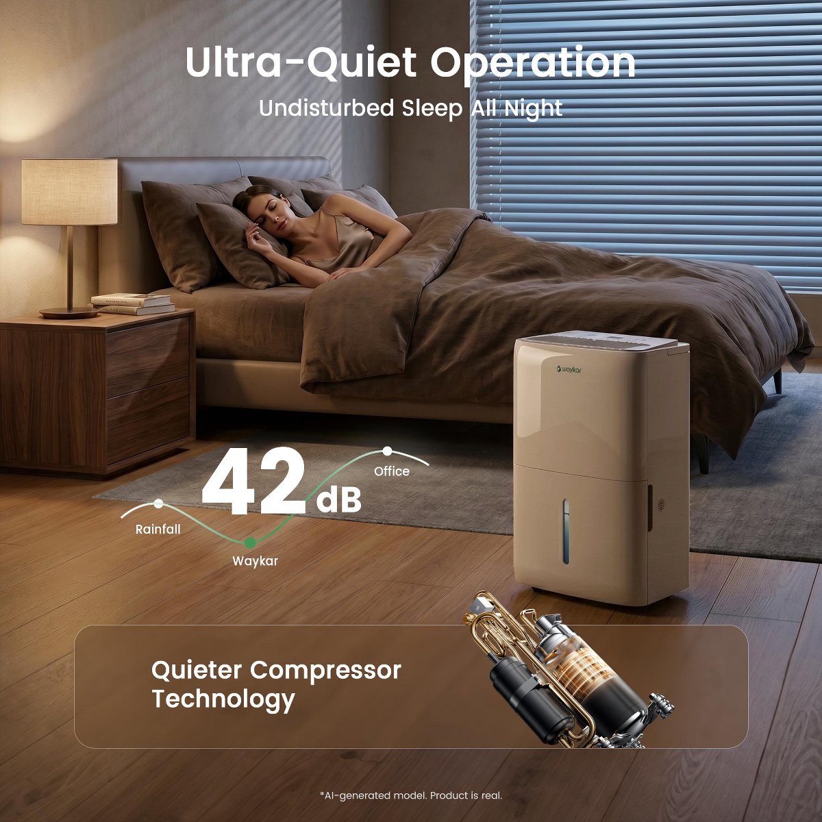 150-Pint ENERGY STAR Home Dehumidifier with Built-in Pump for Basements and Large Spaces up to 7,500 Sq. Ft