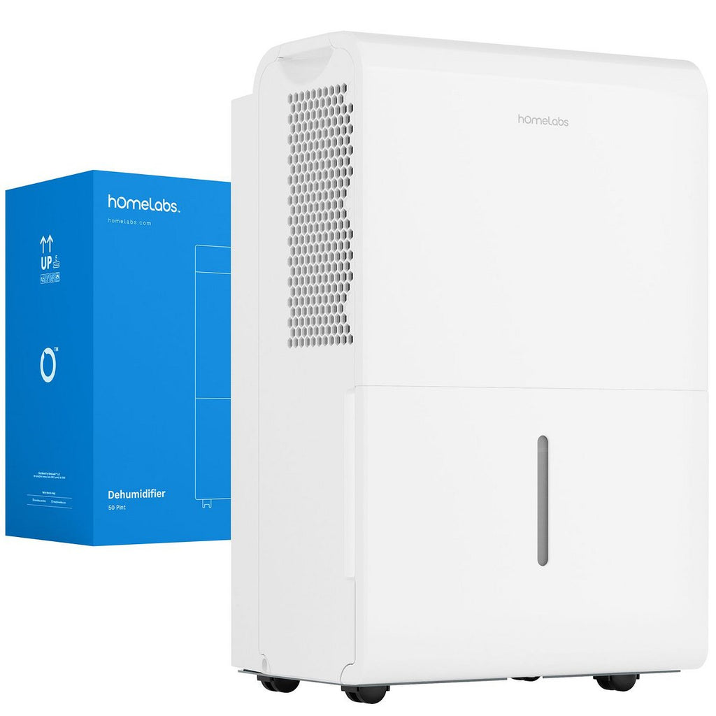 50 Pint Wi-Fi Dehumidifier for up to 7,000 Sq Ft Rooms (MAX 120 Pint at 95°F, 90% RH) with NO PUMP – Humidity Control for Large Rooms