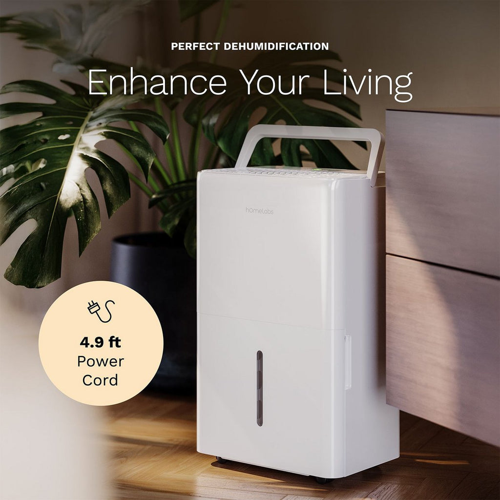 32 Pint Wi-Fi Dehumidifier for up to 4,500 Sq Ft Rooms (MAX 80 Pint at 95°F, 90% RH) – High-Efficiency Moisture Removal with Auto Shut-Off