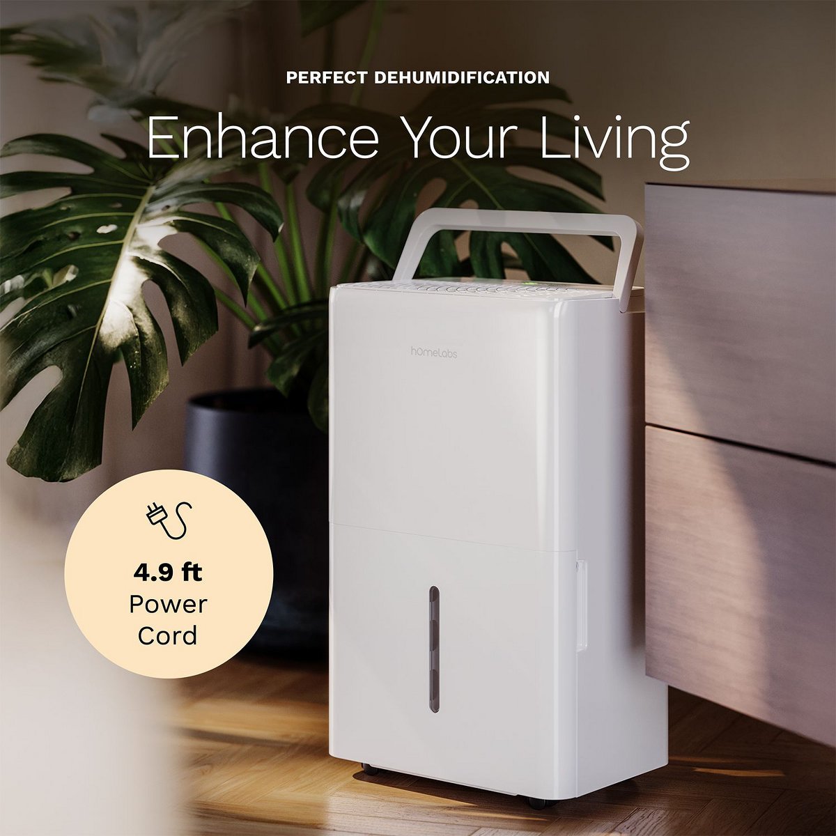 32 Pint Wi-Fi Dehumidifier for up to 4,500 Sq Ft Rooms (MAX 80 Pint at 95°F, 90% RH) – High-Efficiency Moisture Removal with Auto Shut-Off