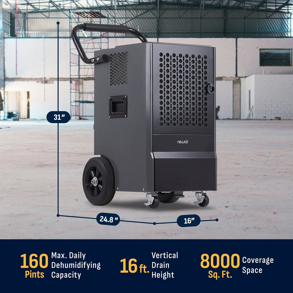 160 Pints Commercial Dehumidifier with Pump