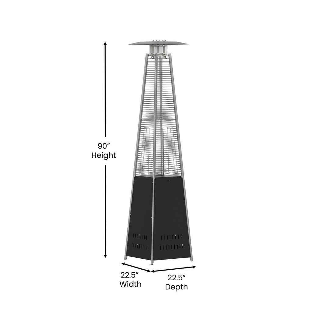 Outdoor Patio Heater 7.5 Feet Round Steel Patio Heater 42,000 BTU's