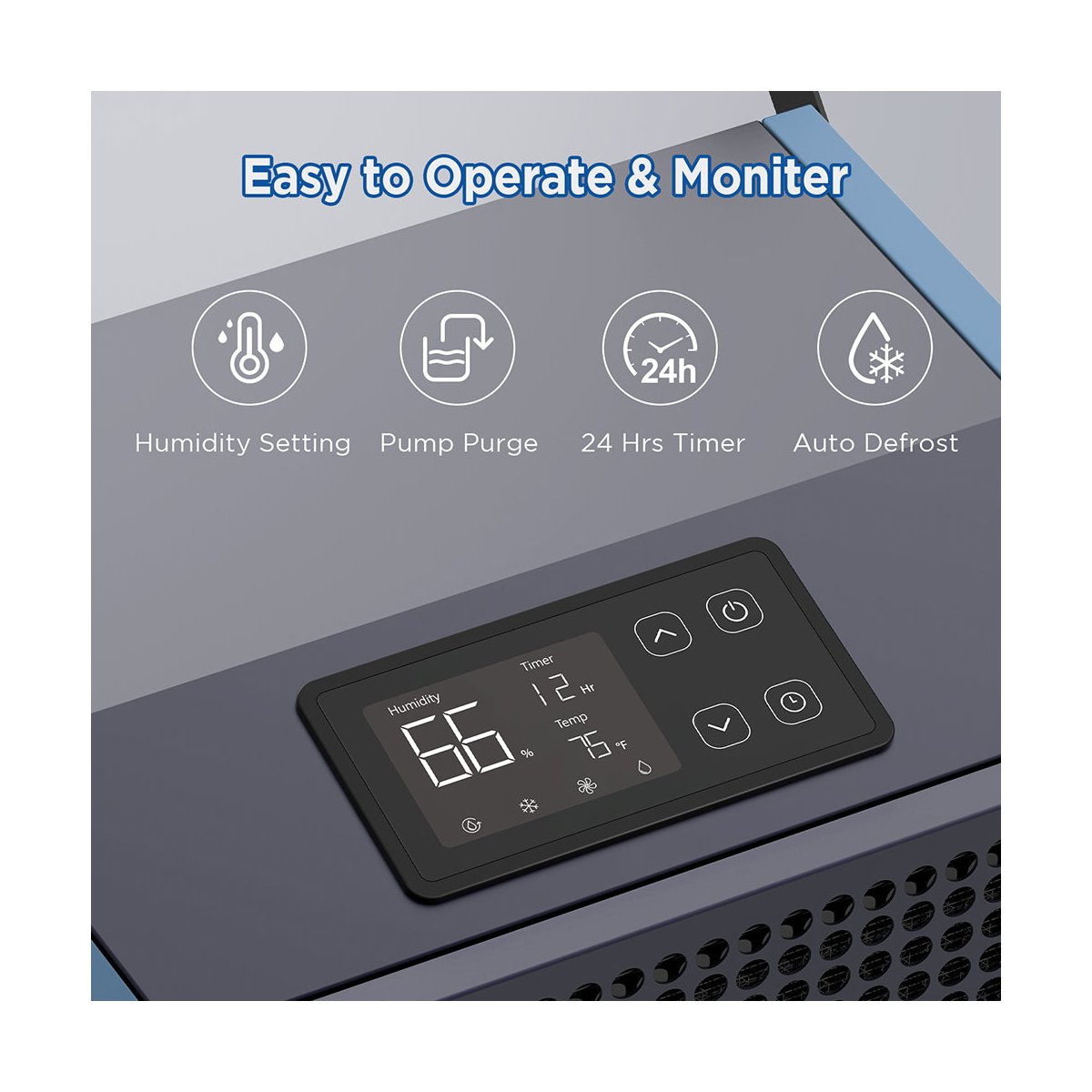 190 Pints 7,500 sq. ft. Commercial Dehumidifier with Pump 8-in. Wheels Portable Heavy Duty for Basement