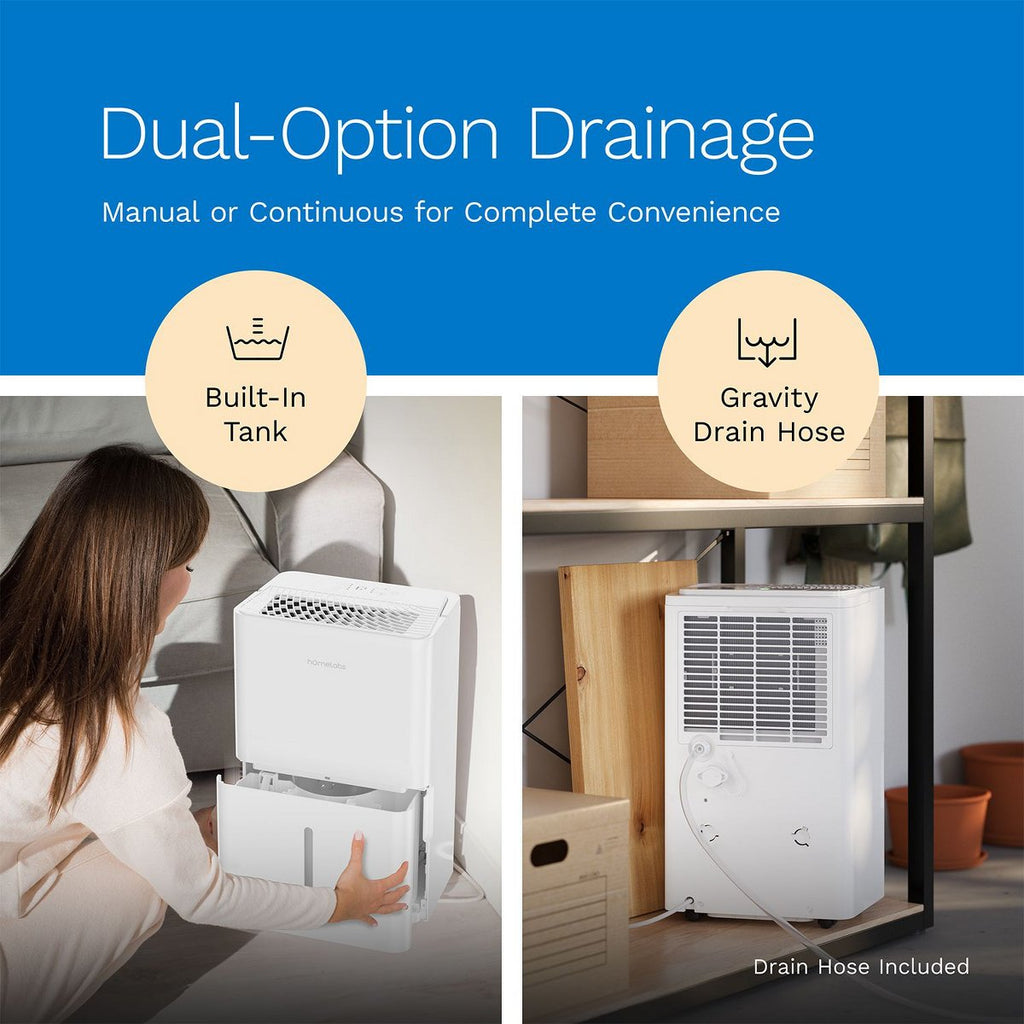 32 Pint Wi-Fi Dehumidifier for up to 4,500 Sq Ft Rooms (MAX 80 Pint at 95°F, 90% RH) – High-Efficiency Moisture Removal with Auto Shut-Off