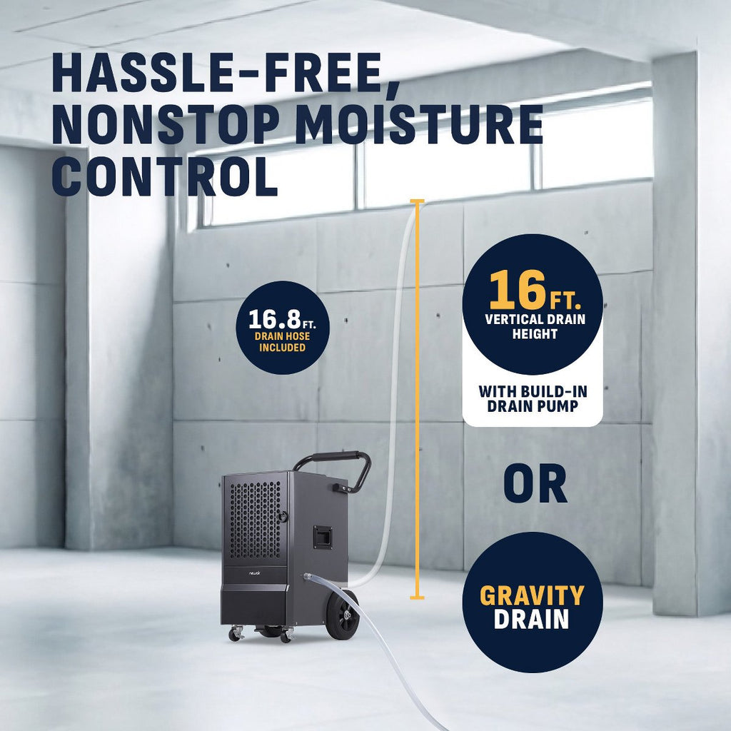 160 Pints Commercial Dehumidifier with Pump