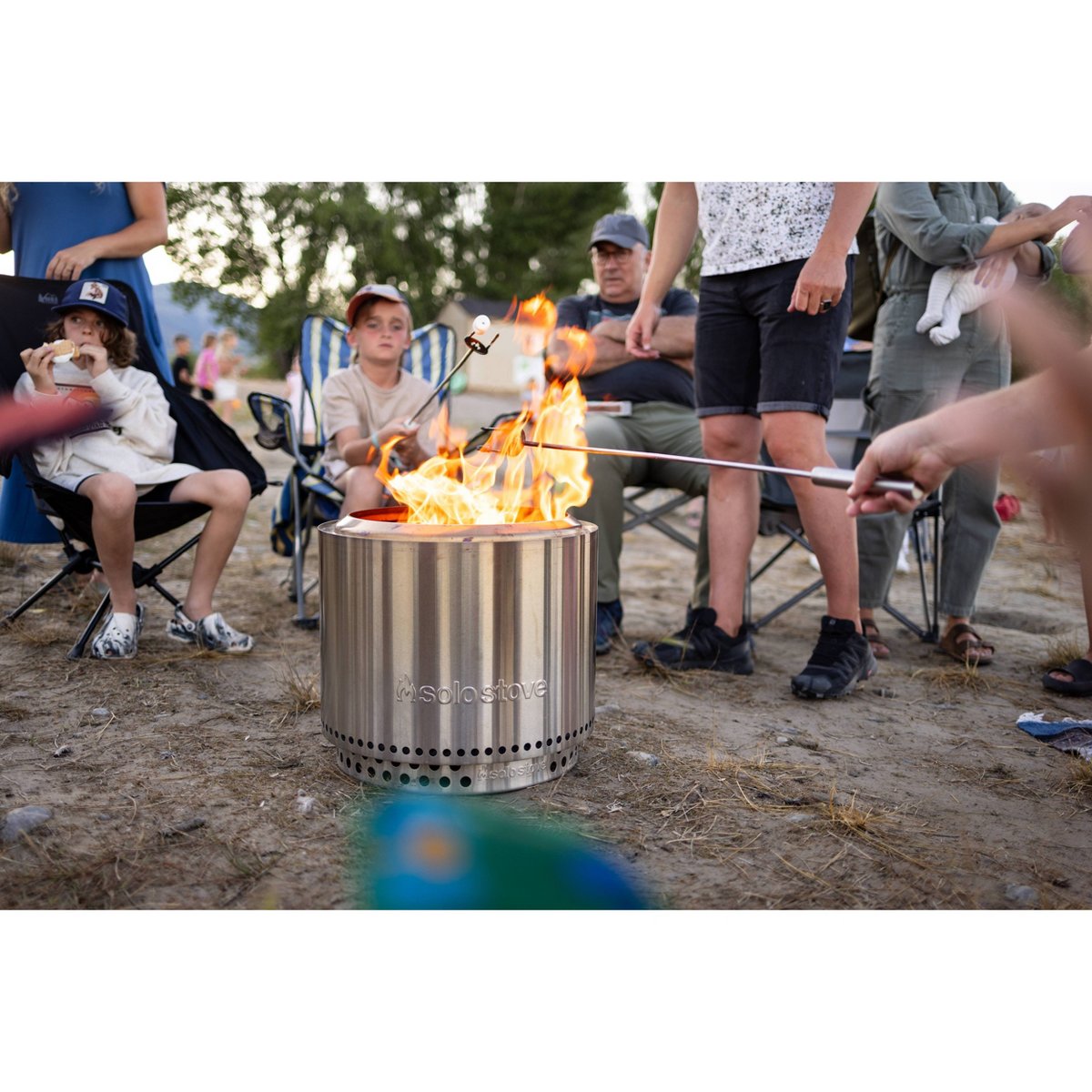 Bonfire 19.5 Smokeless Firepit and Stand Stainless Steel