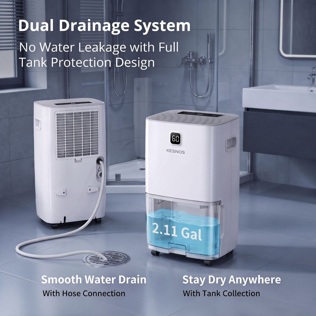 150 Pint Dehumidifier for Home & Basements up to 8000 sq ft