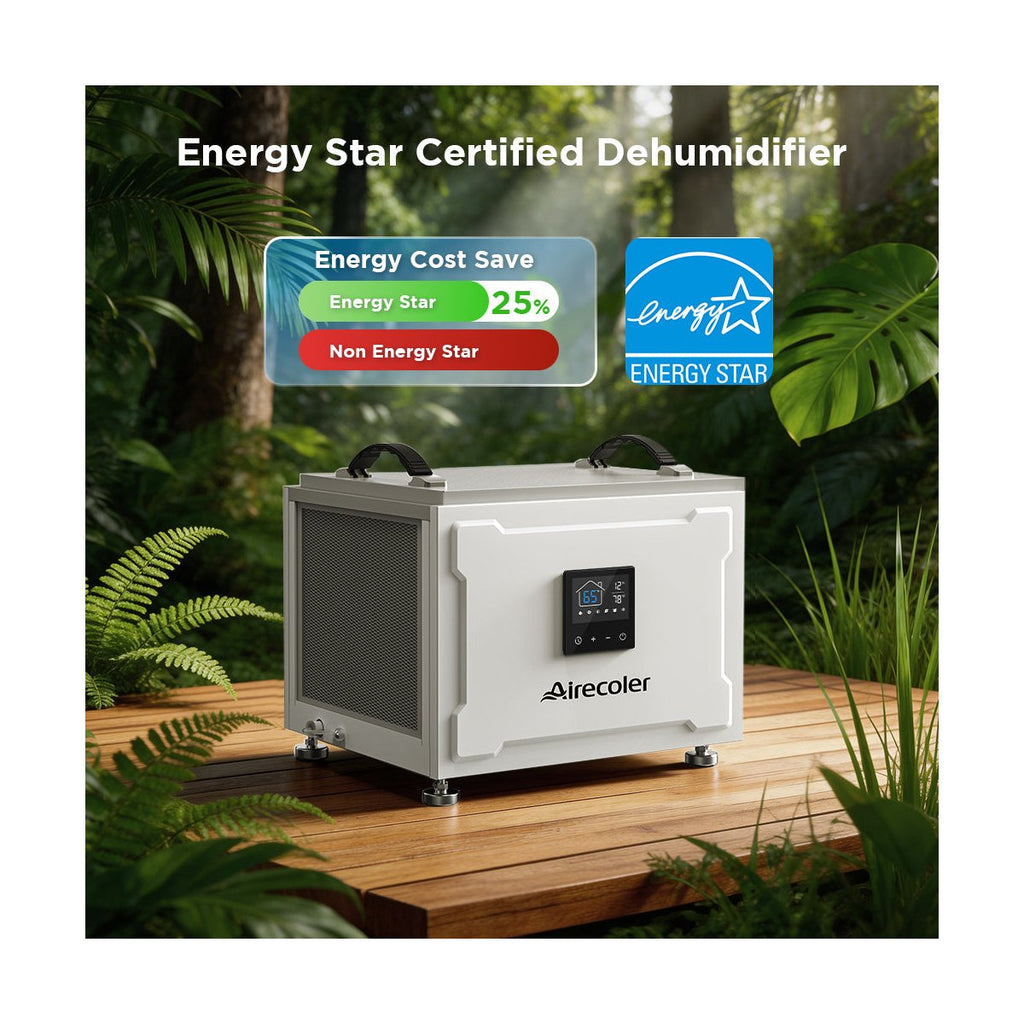 70 Pints Energy Star Commercial Dehumidifier with Pump for Crawlspace & Basement, Built-in Remote Control
