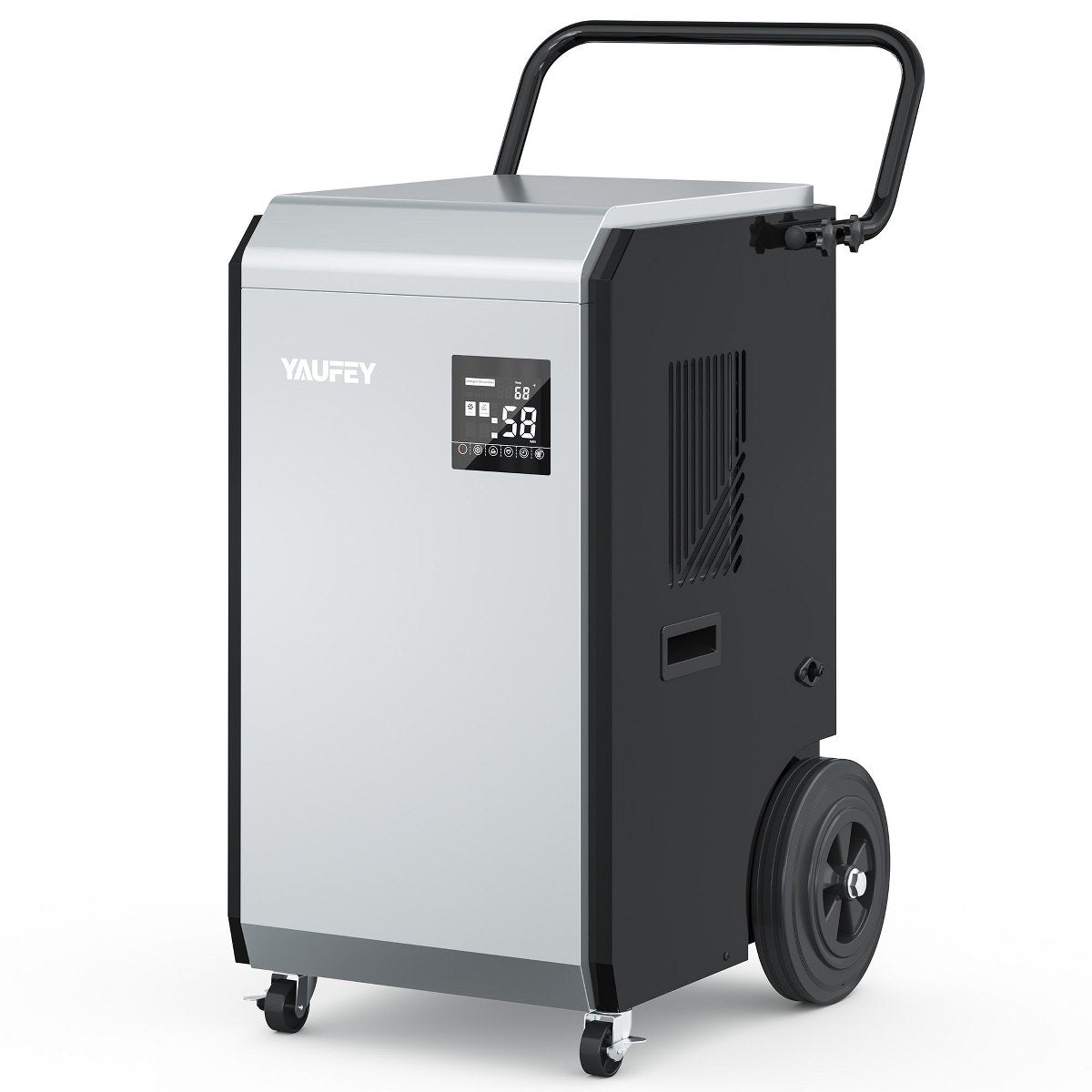 160 pt. 7500 sq.ft. Commercial Dehumidifier in Silver with Pump and Auto Restart, for Large Space Like Basements, Workshops