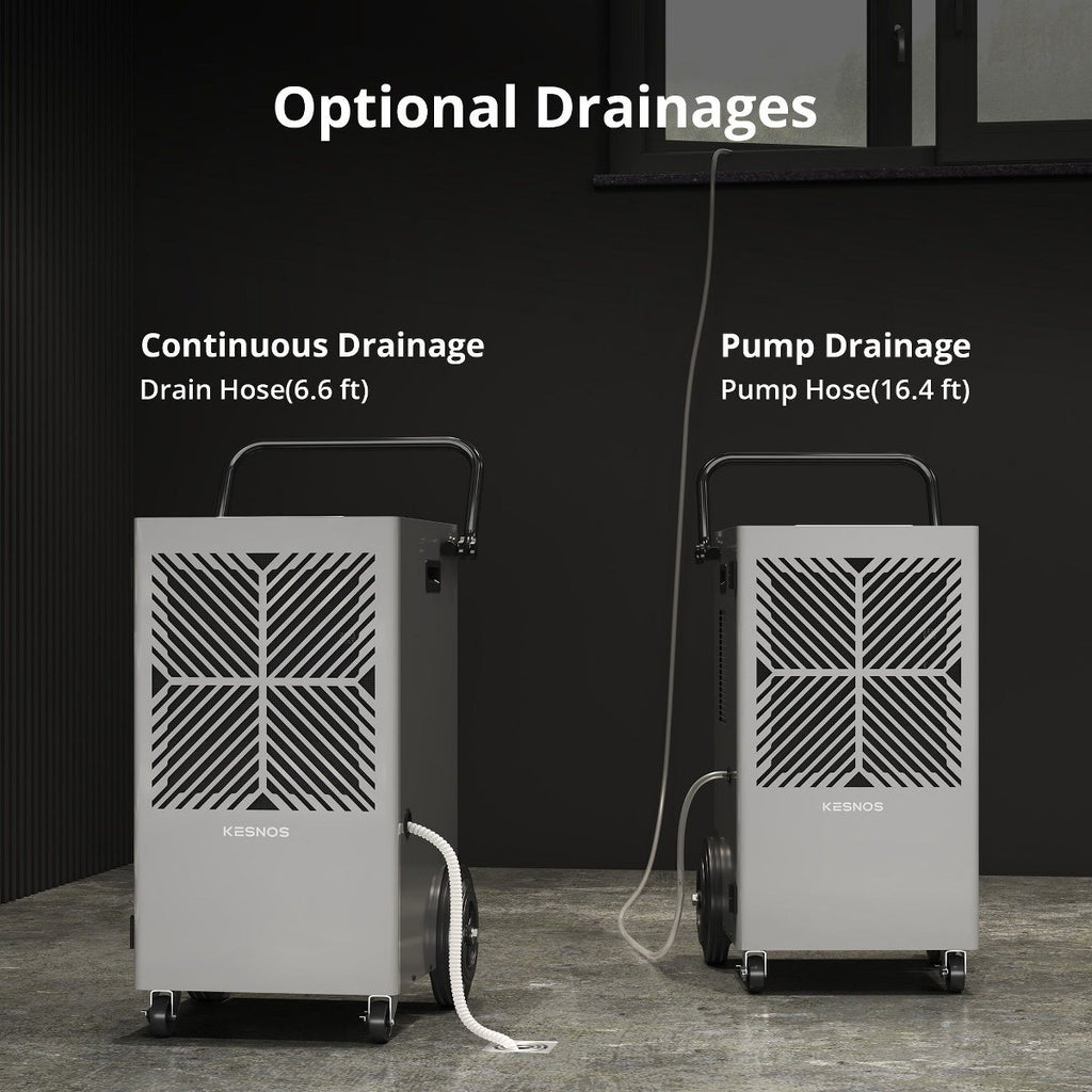 155 Pint Commercial Dehumidifier for Home & Basements up to 7500 sq ft
