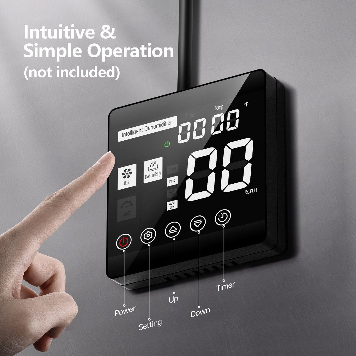 Commercial Crawlspace Dehumidifier, 158 Pints Heavy Duty Dehumidifier for Basements & Whole House, Auto Defrost, Continuous Drainage Hose