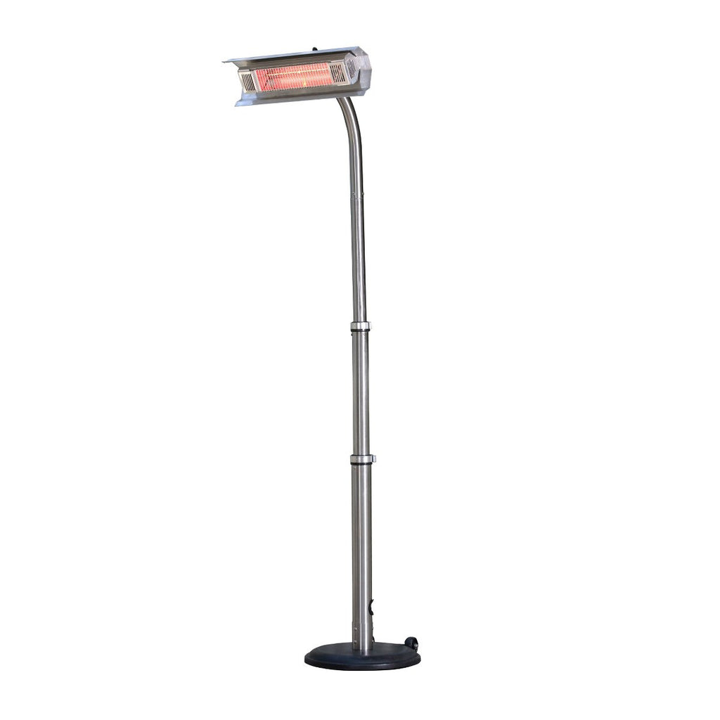 Stainless Steel Telescoping Offset Pole Mounted Infrared Patio Heater