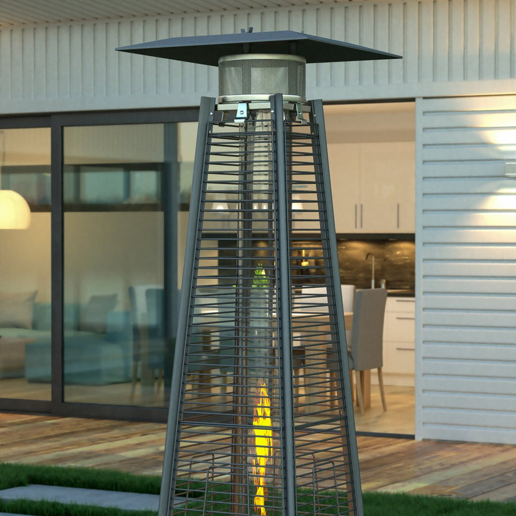 Outdoor Patio Heater 7.5 Feet Round Steel Patio Heater 42,000 BTU's