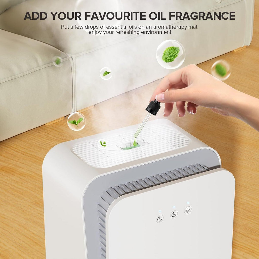 Portable Dehumidifier for Home with 1000 Sq.Ft Dehumidifier with Auto Shut-Off,7-Color Light,Sleep Mode&Timer for Bedroom,Bathroom,Basement