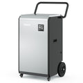 240 pt. 7500 sq.ft. Commercial Dehumidifier in Silver with Pump for Large Space Like Basements, Workshops, Bucketless, Auto Restart