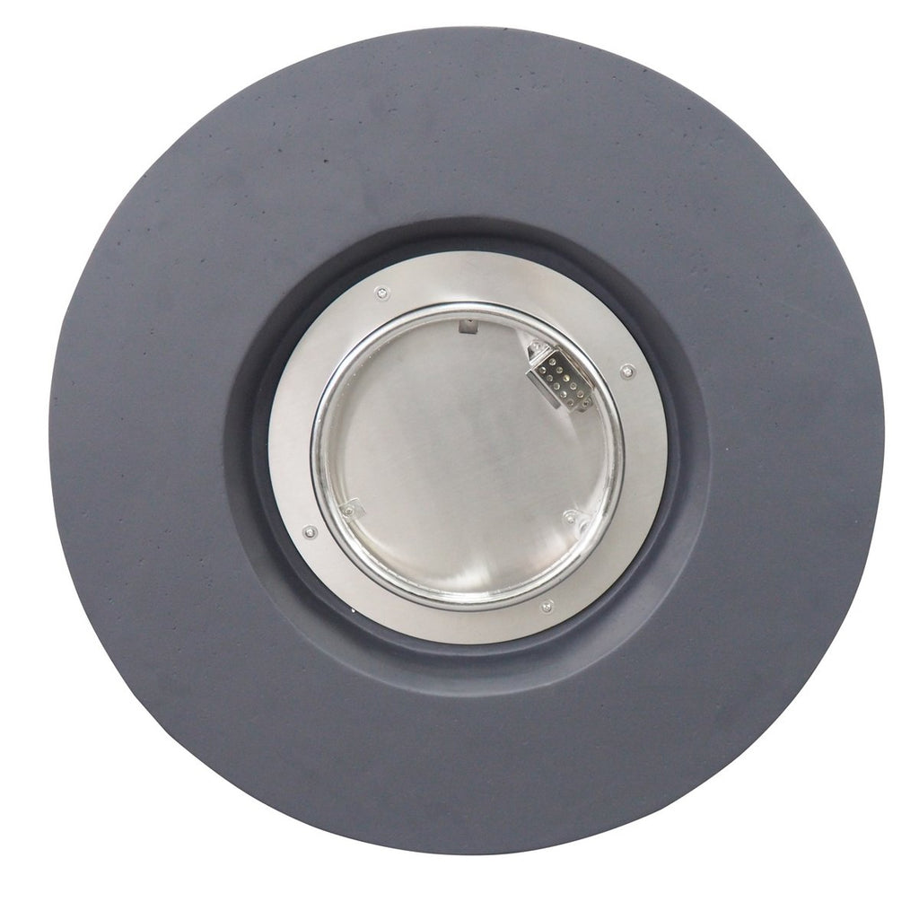Outdoor 40,000 BTU Lightweight Concrete Circular Fire Pit Table